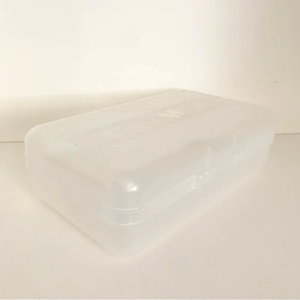 Vintage clear spacemaker stationary pencil case